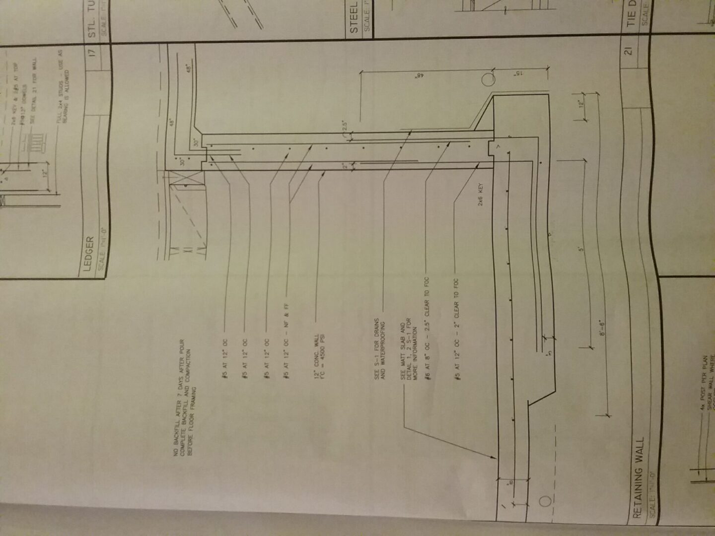 A drawing of the construction drawings for a house.